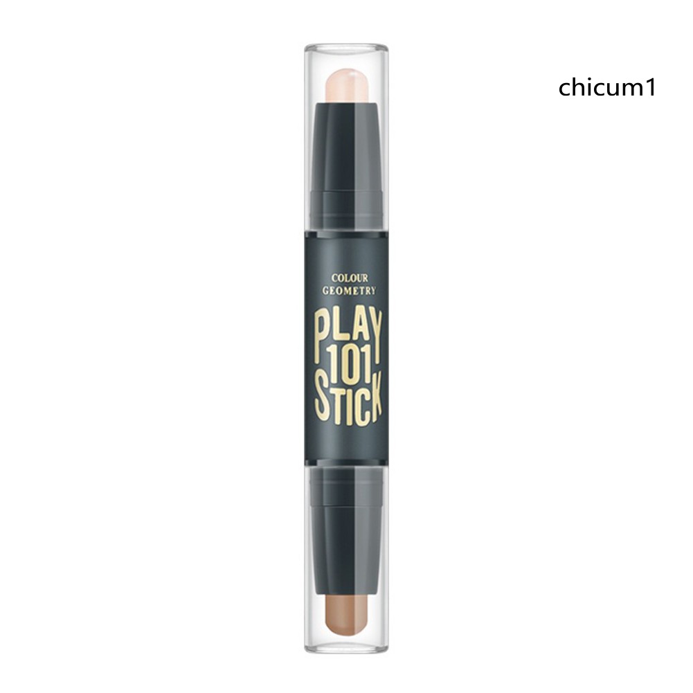 [Hàng mới về] Thanh Trang Điểm Bắt Sáng Che Khuyết Điểm Hai Đầu Tạo Khối