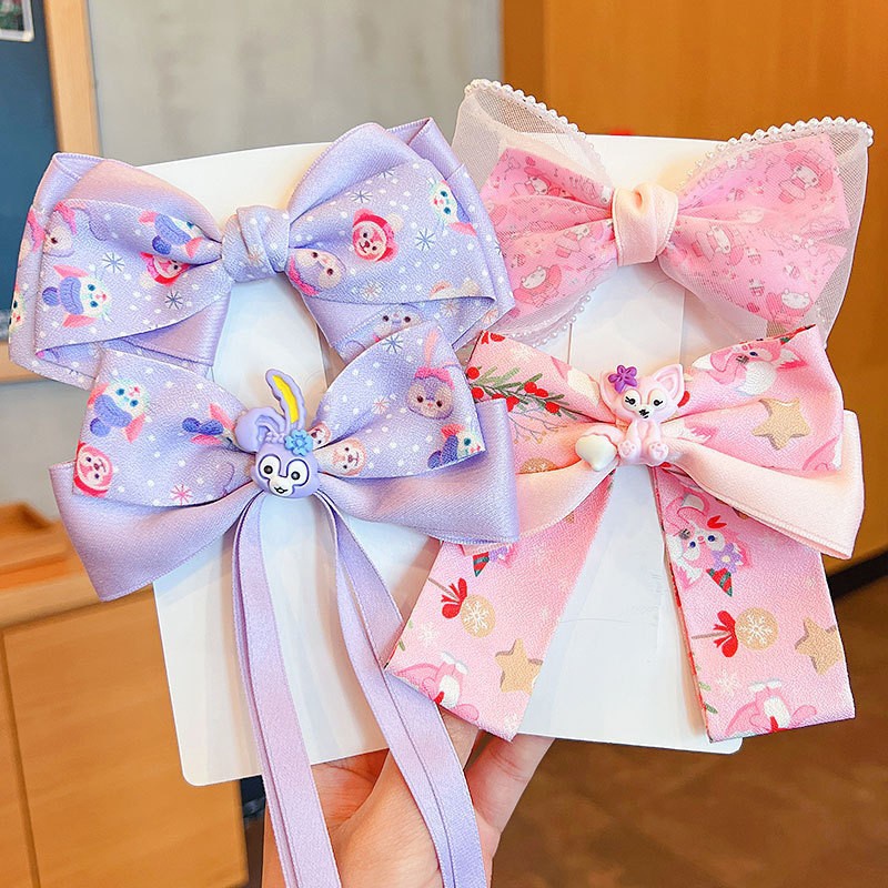 Kẹp Tóc Hình Nơ Hoạt Hình Xinh Xắn Cho Bé Gái Aku