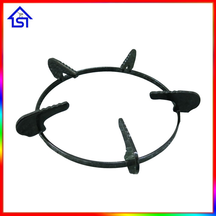 Kiềng Men 5 Chấu Cao Cấp, Kiềng Tròn Tráng Men, Đường Kính 18.5 cm, Chuyên Dùng Cho Bếp Gas Mặt Kính