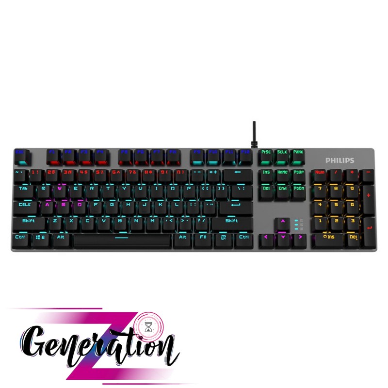 [Mã 254ELSALE giảm 7% đơn 300K] Bàn Phím Cơ Gaming Philips SPK8404/ G404 LED RGB - HÀNG CHÍNH HÃNG