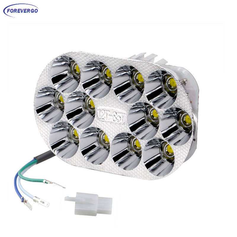 Đèn Pha 12 Bóng Led 60w Dc 12-85v Cho Xe Hơi / Xe Máy