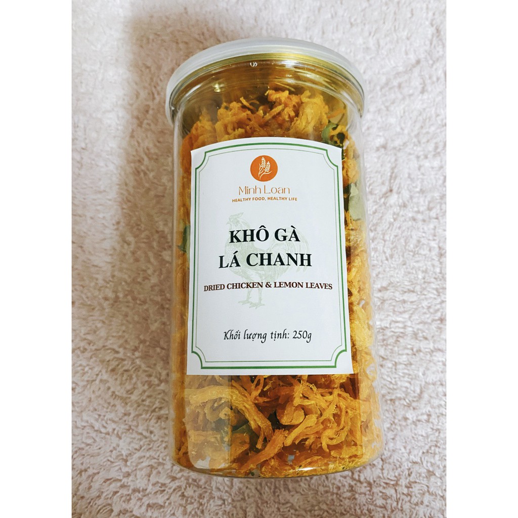 Khô gà lá chanh không cay mềm loại ngon (250g) - MinhLoanfarm | BigBuy360 - bigbuy360.vn