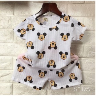 Đồ Bộ Cotton Giấy Cộc Tay Cho Bé