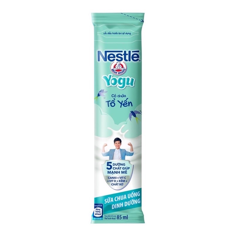 Sữa chua uống nestle YOGU có chứa tổ yến 85ml