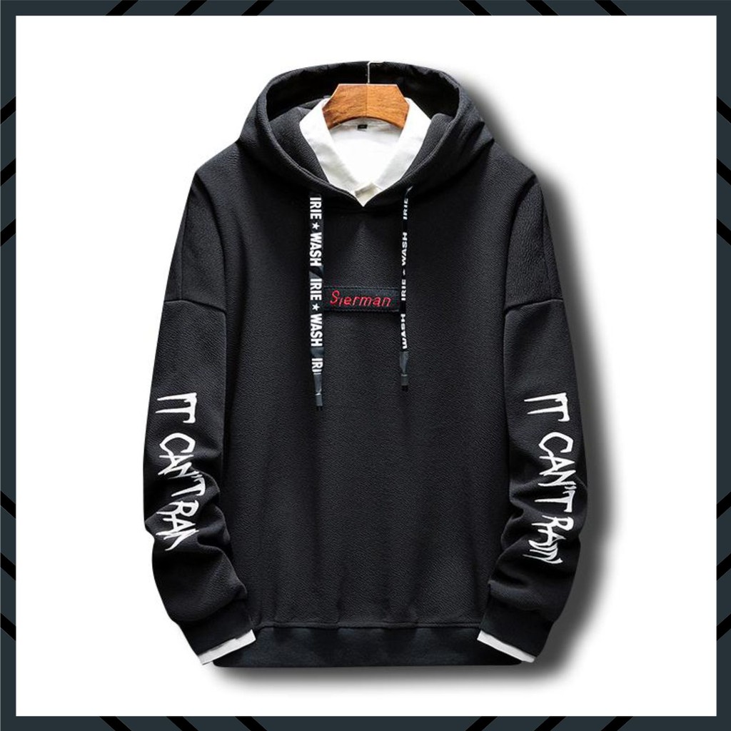 ÁO HOODIE NÓN CHUI TRÙM ĐẦU NAM NỬ CHẤT VẢI NỈ POLY HÀNG FREESIZE 1 CỠ FORM DÁNG RỘNG DƯỚI 65KG MẶC VỪA(SIERMAN) | BigBuy360 - bigbuy360.vn