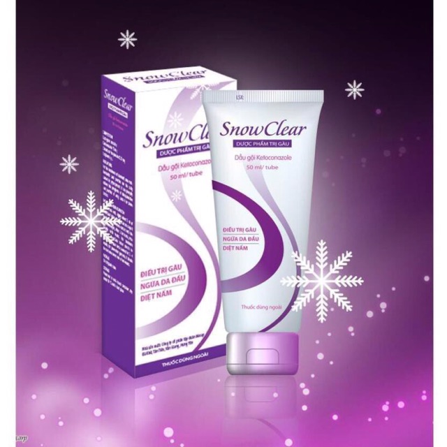 SNOW CLEAR 50ML Dầu gội kháng nấm, chống viêm, chống gàu và chống ngứa da đầu sạch gàu viêm da tiết bã | BigBuy360 - bigbuy360.vn