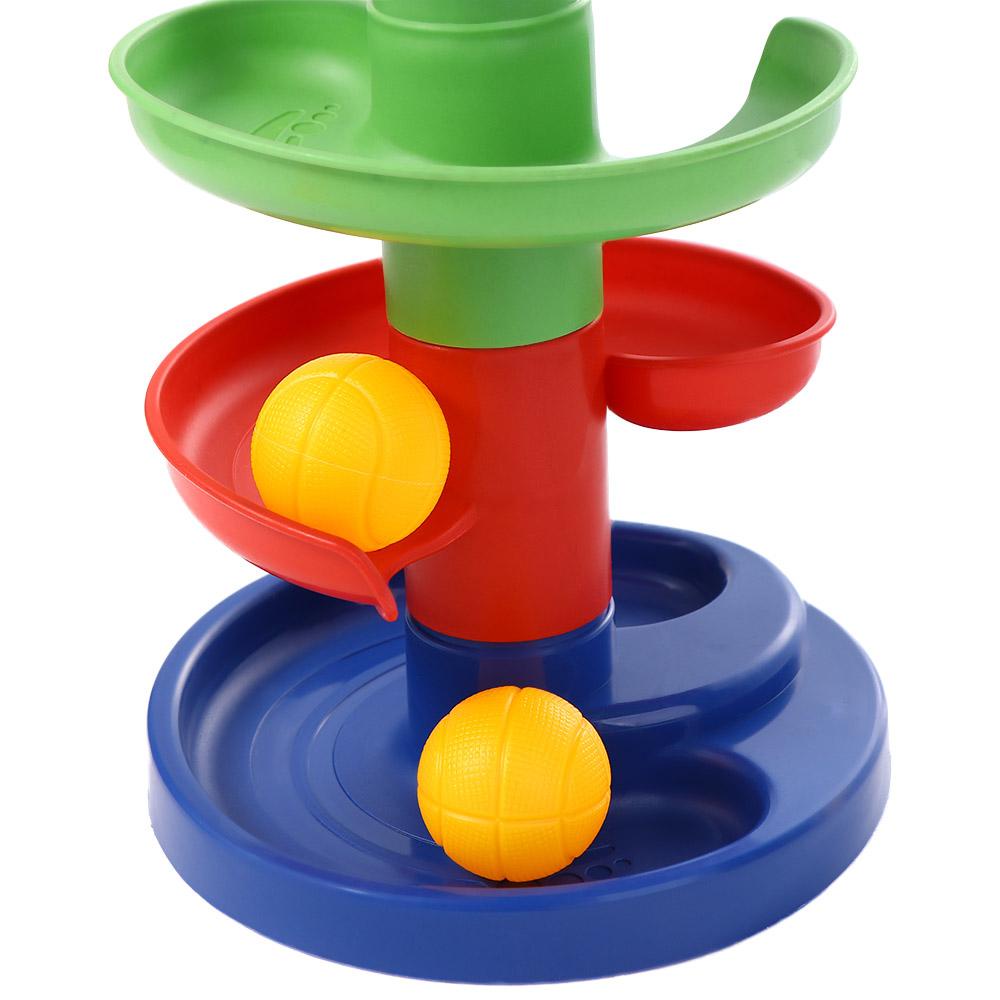 Set đồ chơi thả bóng lăn trên tháp xoắn ốc tương tác cha mẹ con cái sử dụng trong phòng tắm làm quà tặng bé