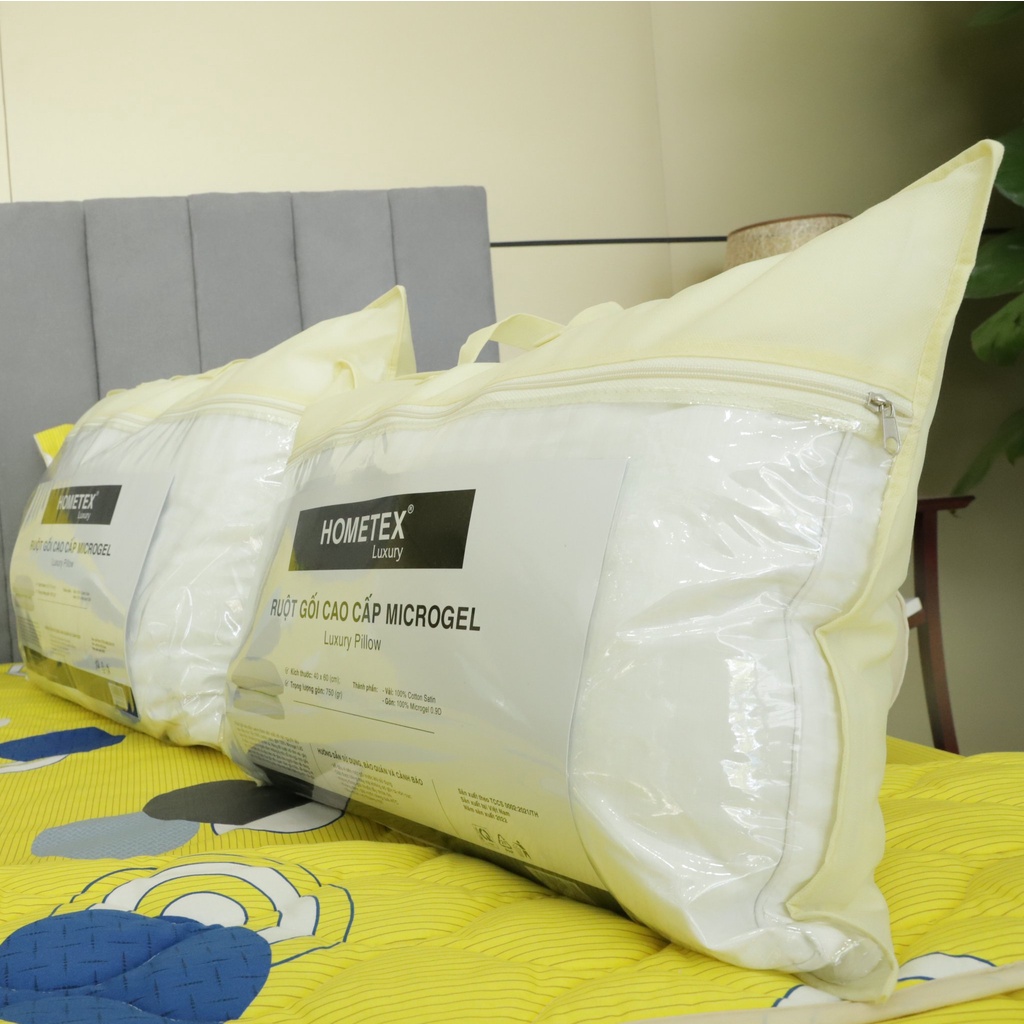 Ruột Gối Đầu Nằm Cao Cấp Microgel - Hometex Luxury Gòn Siêu Nhẹ Thoáng Mát Em Ái Duy Nhật Store