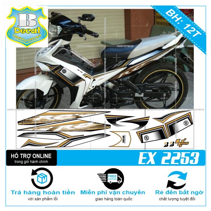 ( Quí khách vui lòng mang ra tiệm cho thợ dán ) Tem EX 2010 MẪU ZIN 2253 [Bi Decal]