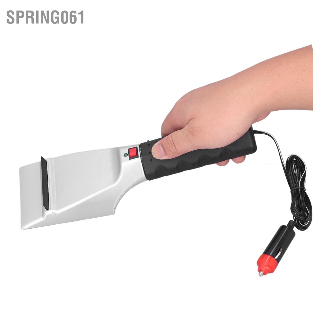 Spring061 Xẻng tuyết làm nóng tự động 12V Máy cạo băng kính chắn gió cho ô tô Xe tải SUV