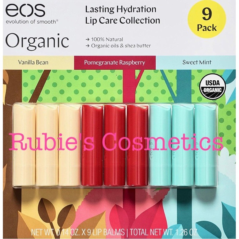 Son dưỡng E.O.S 100% Organic dạng thỏi - Dưỡng ẩm, ngừa nứt nẻ môi, dưỡng hồng môi | BigBuy360 - bigbuy360.vn