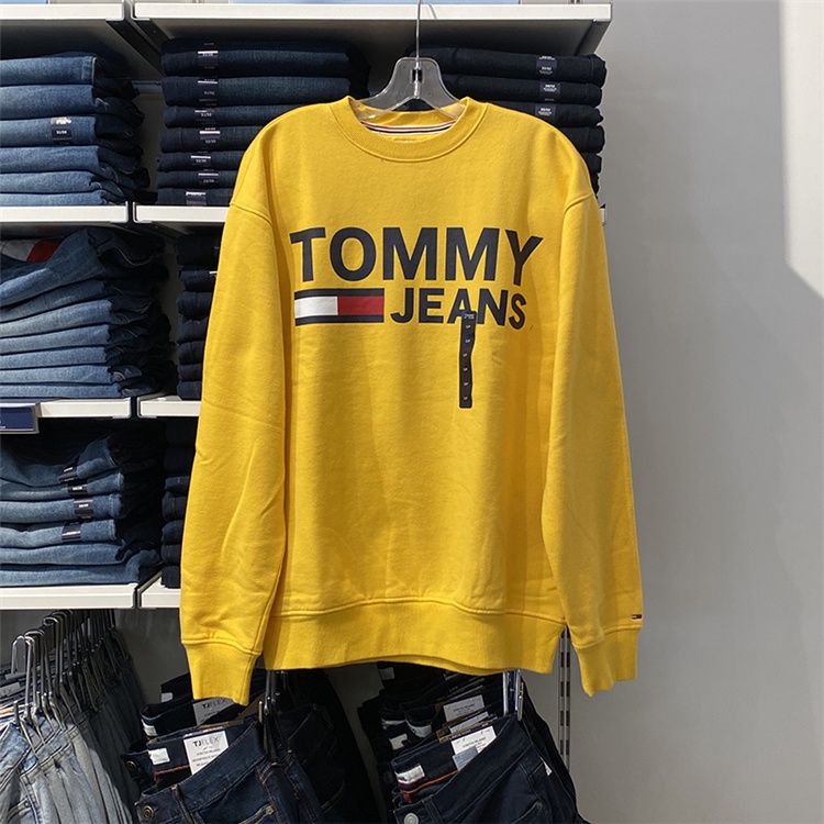 Áo Sweater Cổ Tròn In Chữ Tommy Thiết Kế Mới Năng Động Thời Trang Dành Cho Cặp Đôi