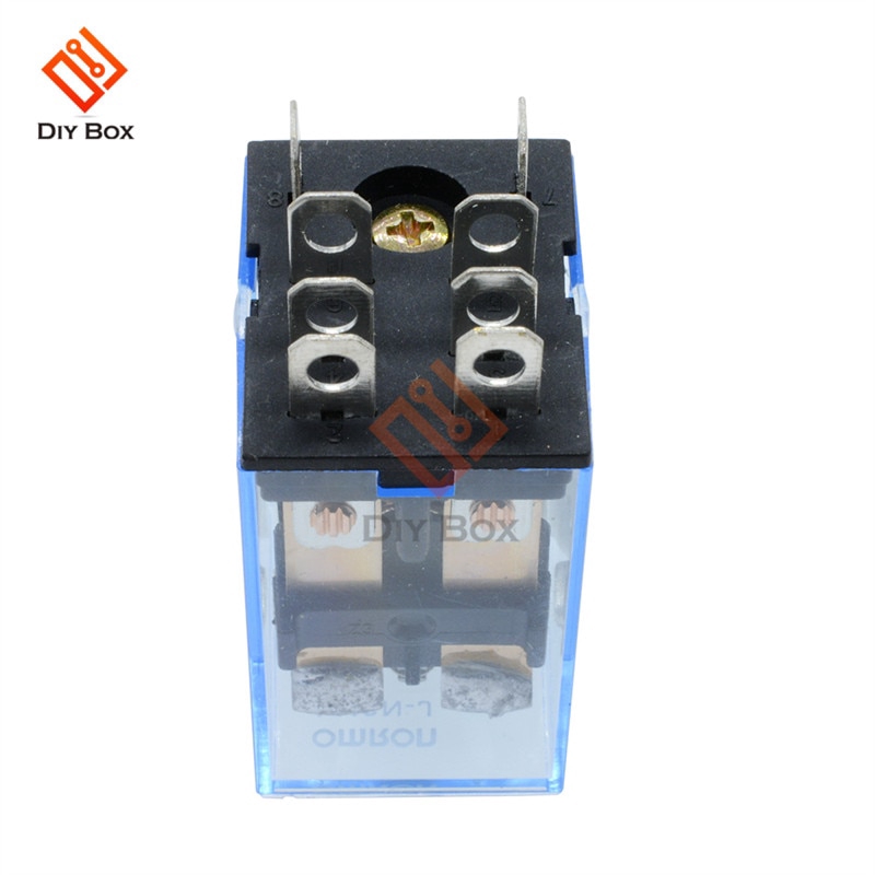 Mô-đun rơ le điện tử AC 220V DC 12V10 A LY2NJ 8 pin vỏ trong suốt với cuộn dây điện từ mini