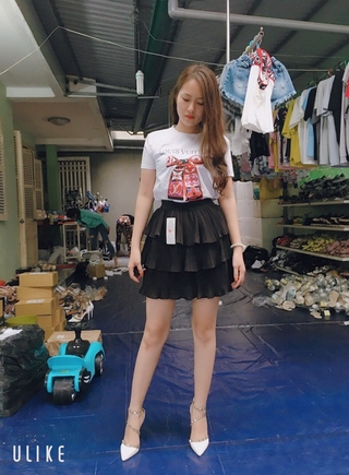 Set áo phông + chân váy