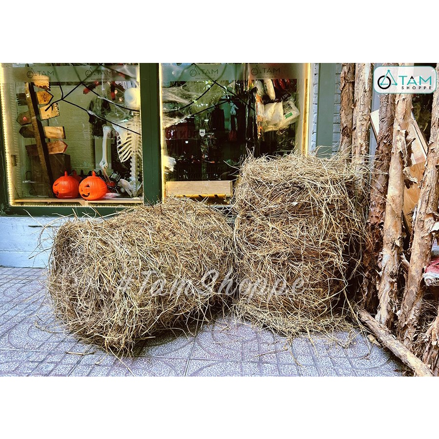 Cuộn rơm khô trang trí loại đẹp nhiều cỡ PKHM-25