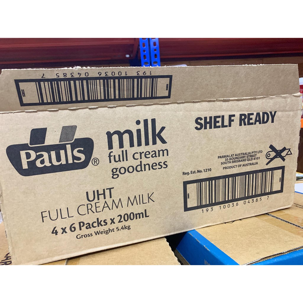 Sữa tươi nguyên kem Pauls (Úc) 200ml đủ vị date mới nhất