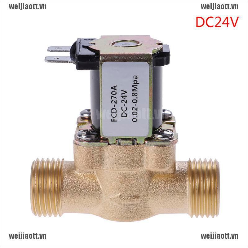 Van Điện Từ Cho Năng Lượng Mặt Trời Wjiao G1/2'' Dc 12v 24v Ac220V