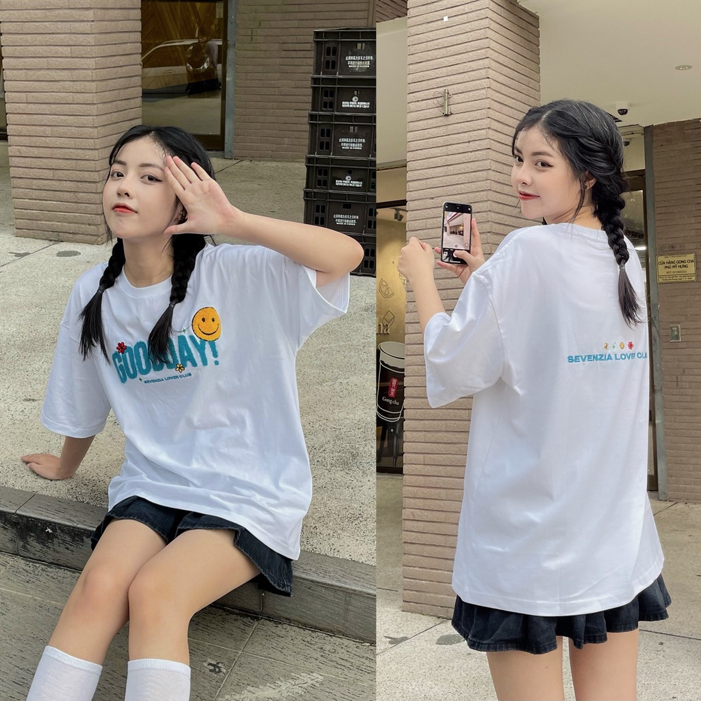 Áo thun Goodday - Đen/Trắng | BigBuy360 - bigbuy360.vn