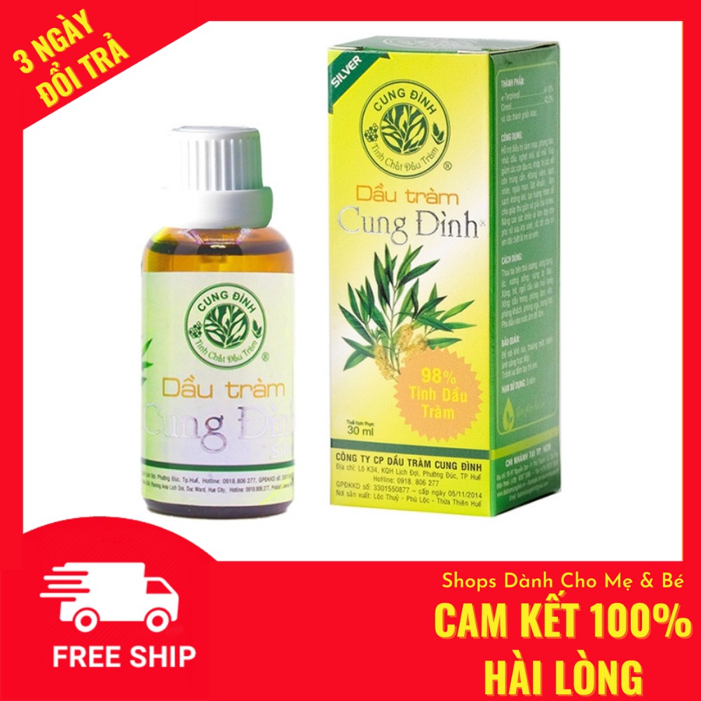 Dầu tràm Cung Đình Silver 30ml Chính Hãng