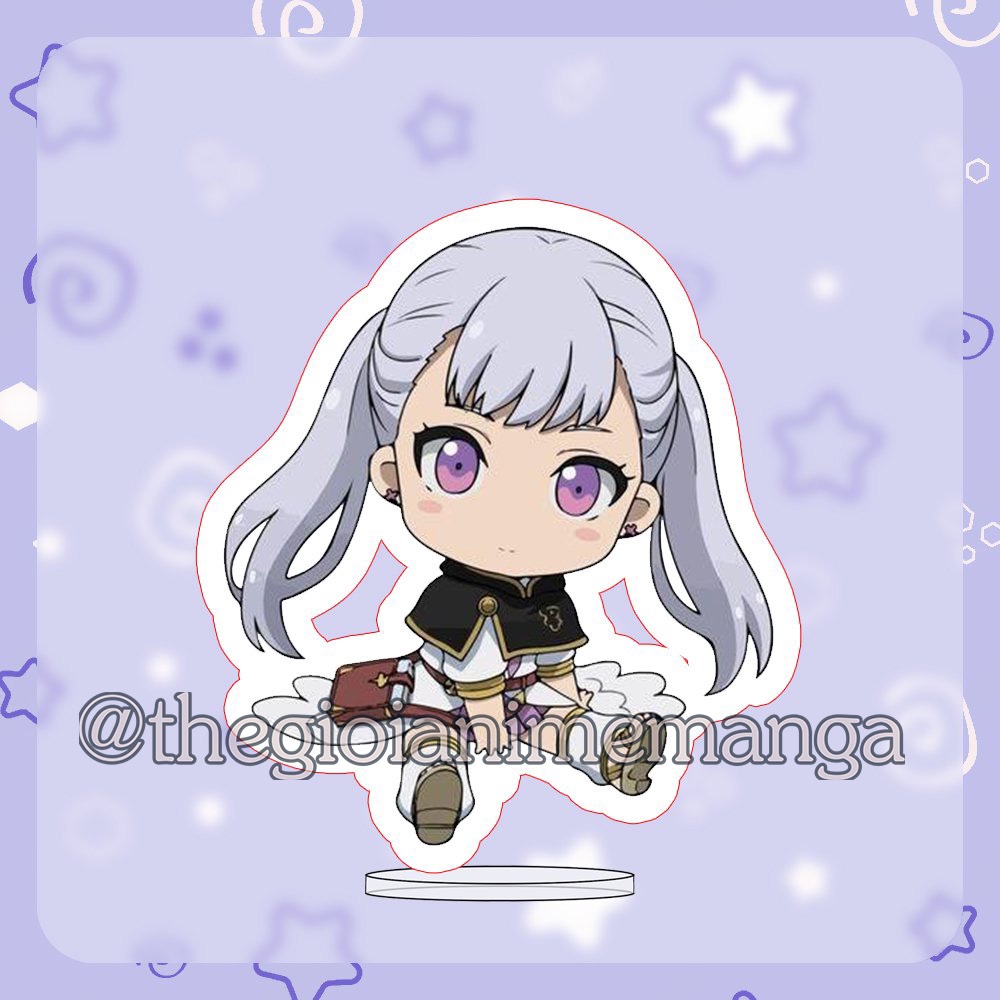 ( MINI 3cm ) Mô hình Standee BLACK CLOVER anime chibi mica trưng bày