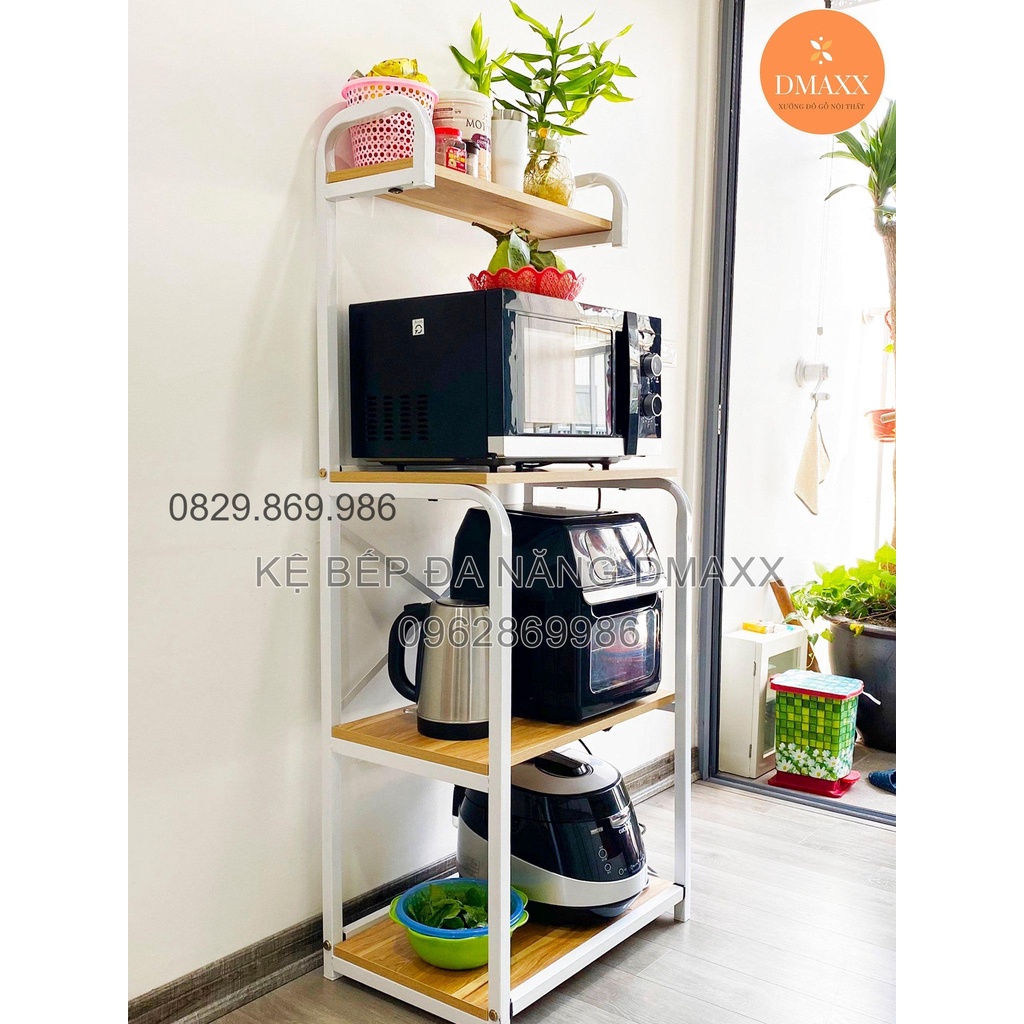 Kệ Bếp Đa Năng, Kệ Lò Vi Sóng Để Nồi Nướng, Nồi Chiên Không Dầu DMAXX