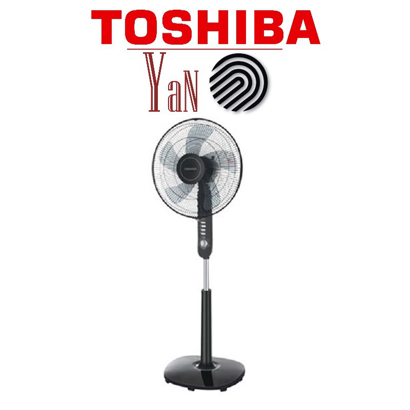 Quạt cây đứng 5 cánh 3 mức gió màu đen Toshiba F-LSA10(K)VN 50W - Hàng chính hãng