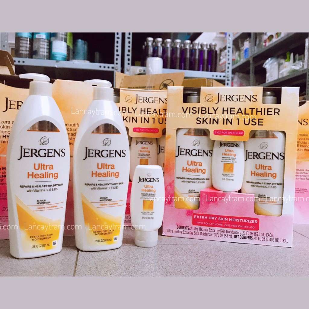 SIÊU PHẨM DƯỠNG THỂ CHO DA KHÔ JERGENS ULTRA HEALING CỦA NGƯỜI MỸ