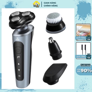 Máy Cạo Râu 9D Shaver 4in1 prixel official Tặng Kèm 6 Phụ Kiện Cao Cấp - Máy Cạo Râu 3 Lưỡi Mini .