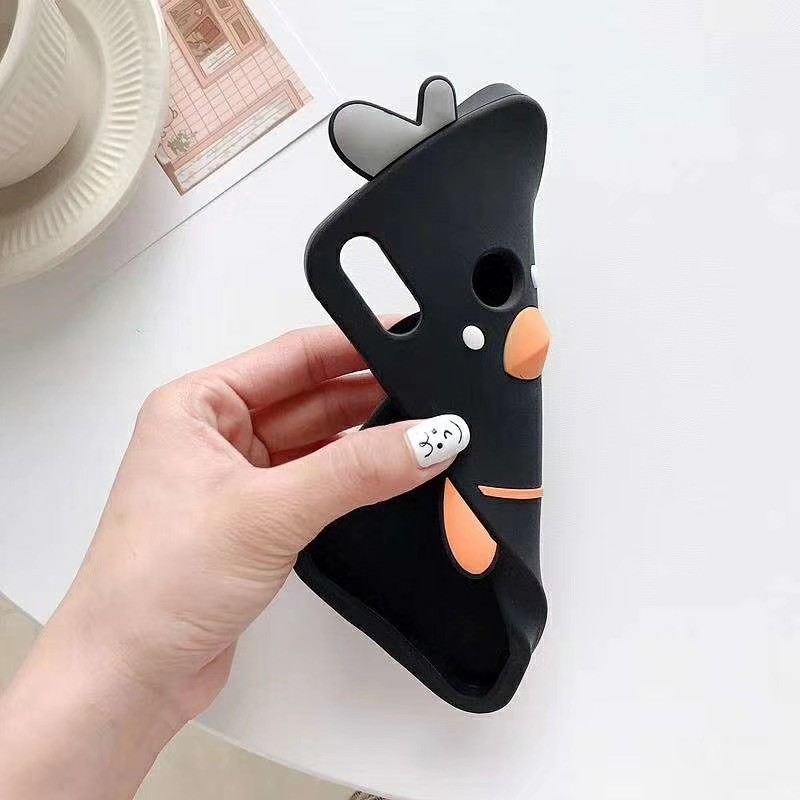 Ốp điện thoại silicone chống sốc hình vịt dễ thương cho Oppo RENO3 RENO3 PRO