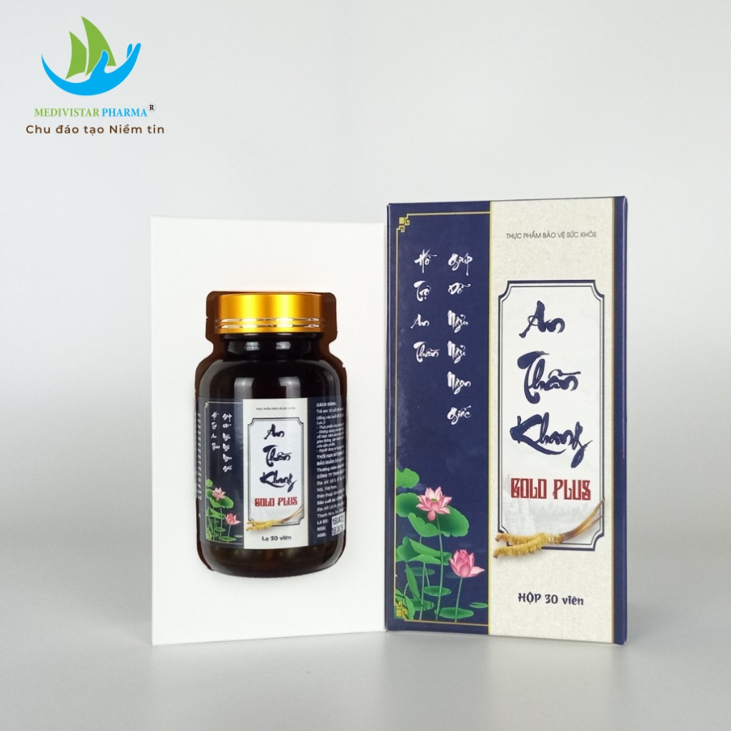 Viên Uống Ngủ Ngon An Thần Khang MEDIVISTA PHARMA Giúp Giảm Căng Thẳng, Không Lo Nặng Đầu Khi Thức Giấc 30 Viên/ Hộp