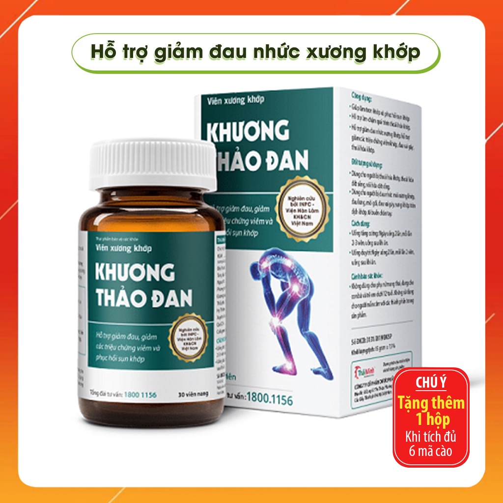 Xương Khớp Khương Thảo Đan - Mua 6 Tặng 1