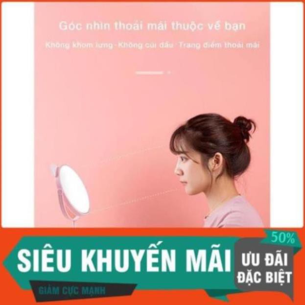 Gương Tai Mèo Mini Để Bàn Trang Điểm  Xoay 360 Độ