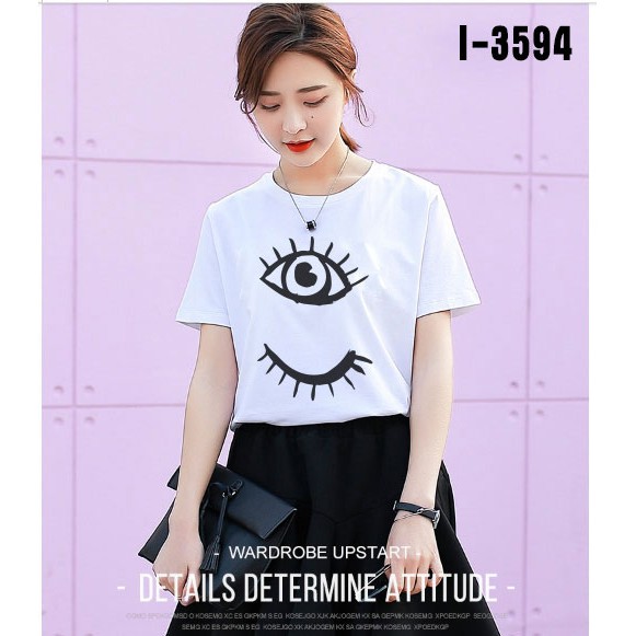 Áo thun tay ngắn Hình con mắt (Mẫu 1) - I3594