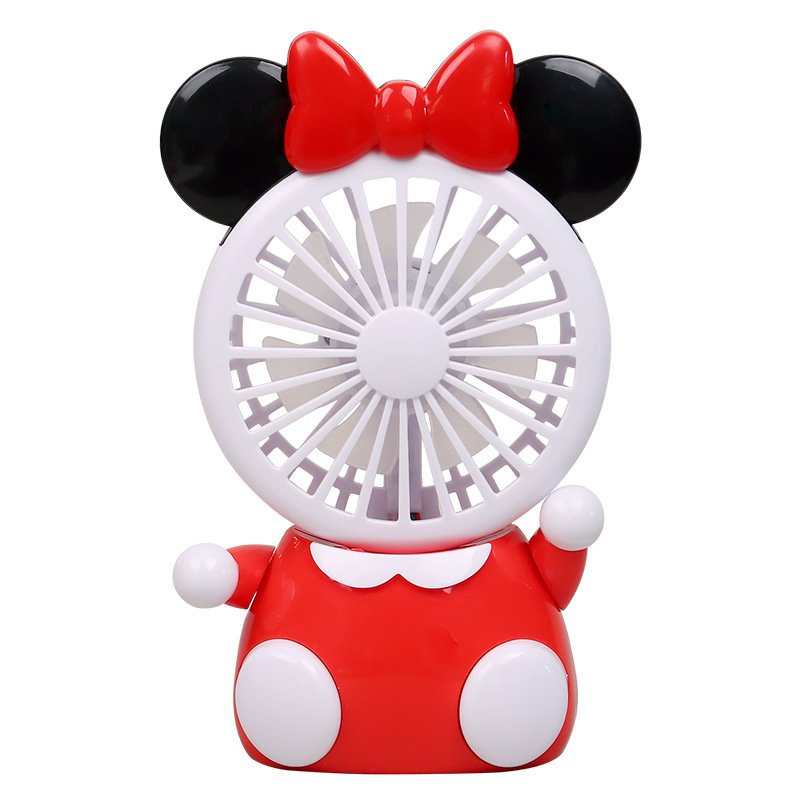 Quạt Mini Cầm Tay Hình Chuột Mickey Sạc Usb Siêu Đáng Yêu Cho Bé Thích Hợp Học Sinh - Sinh Viên - Nhân Viên Văn Phòng