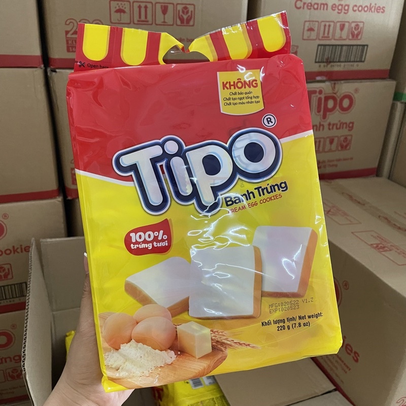 Bánh trứng Tipo gói 220g