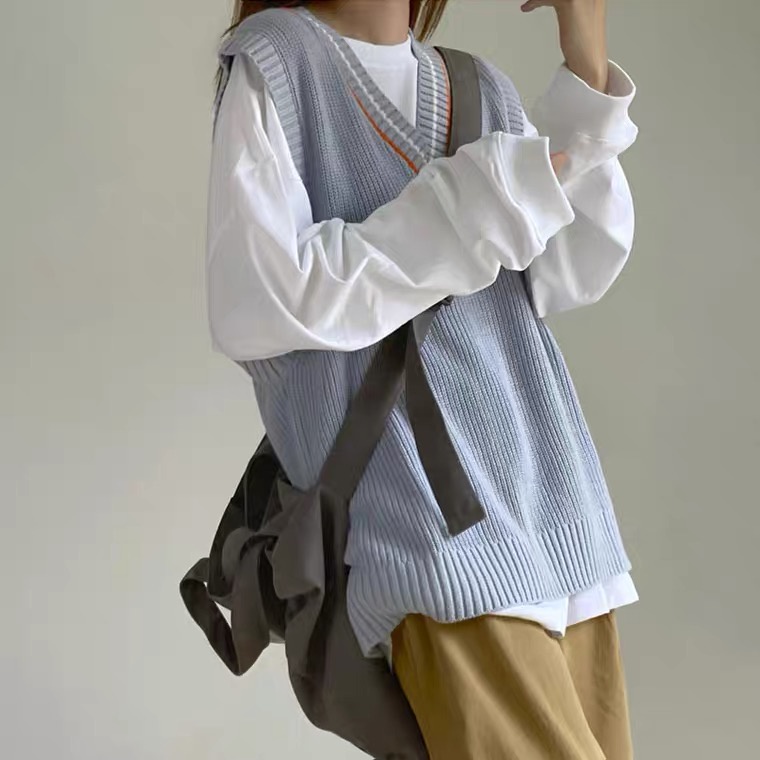 Áo Không Tay Cổ Chữ V Dáng Rộng Nhiều Màu Sắc Thời Trang Dành Cho Nam Và Nữ