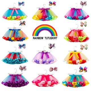 Set váy múa ba lê kèm băng đô nơ xinh xắn cho bé gái