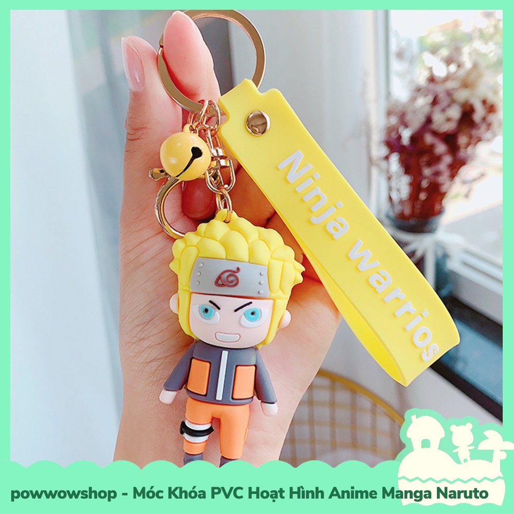 [Sẵn VN - Hỏa Tốc] Dây Móc Khóa PVC Kiểu Dáng Hoạt Hình Anime Manga Ninja Warrior Naruto Shippuden