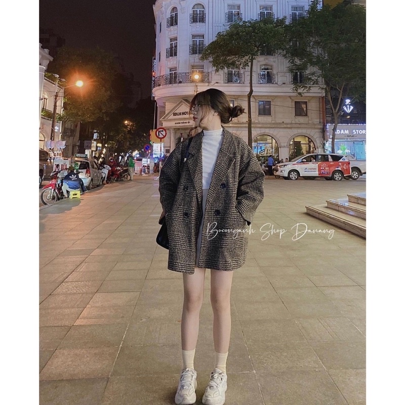 Áo Dạ Dày Caro vintage form to #618 1681145 hàng quảng châu