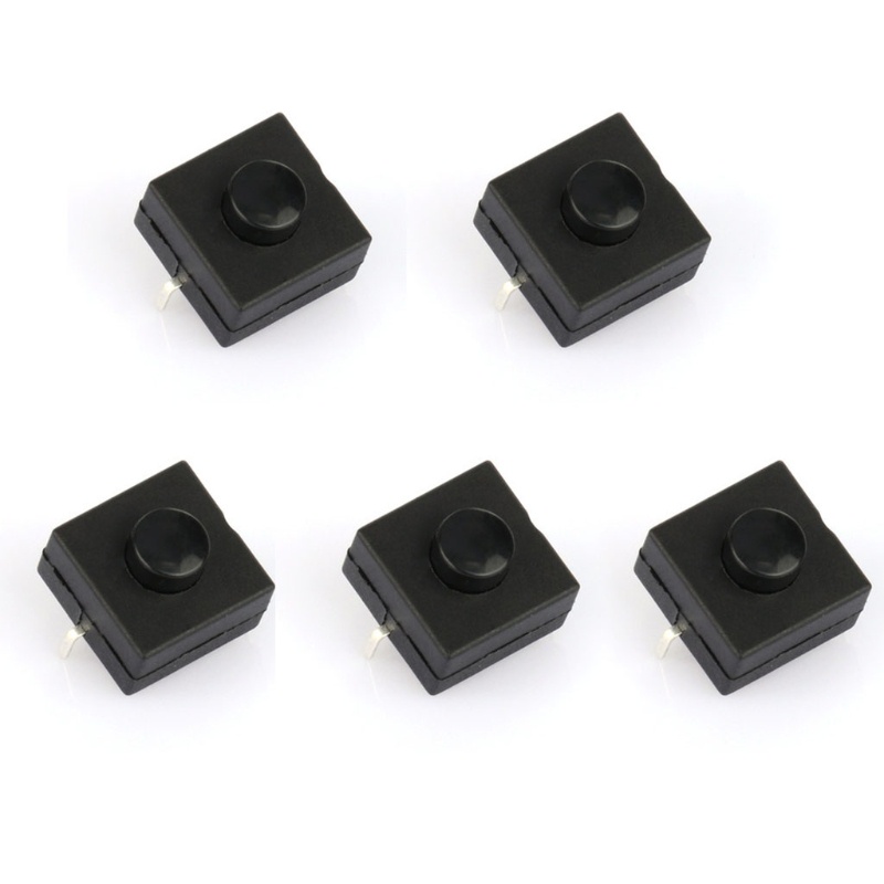 Bộ 5 Công Tắc Nút Nhấn Khóa Đèn Pin Mini Siêu Bền Tiện Dụng
