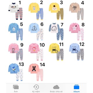 Combo Bộ cotton quảng châu bé trai gái