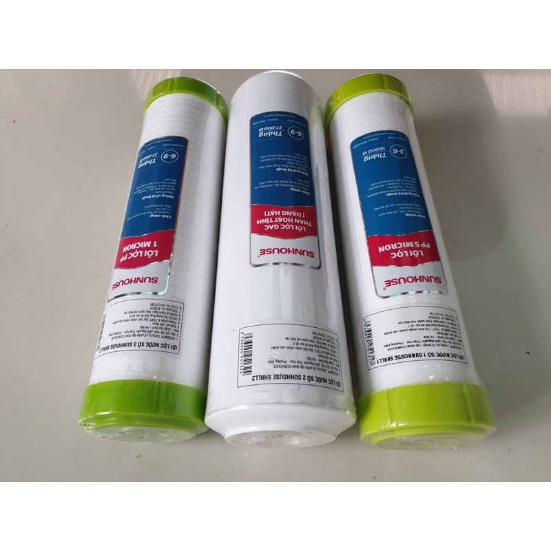 Bộ 3 lõi lọc thô chính hãng Sunhouse