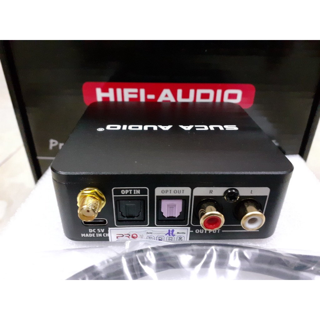BỘ GIẢI MÃ SUCA AUDIO DAC V1PRO 24BIT 192KHZ.CÓ BLUTOOTH 5.0 VÀ OPTICAL IN,OUT.