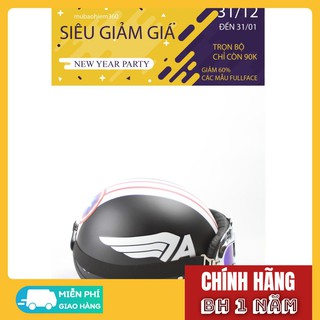Mũ bảo hiểm 1/2 + kèm kính