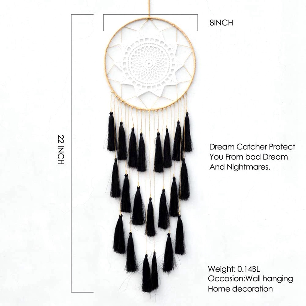 YIYU Dream Catcher trang trí lông vũ nhiều màu sắc tùy chọn phong cách bohemian dành cho trang trí nhà cửa