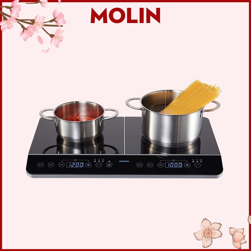 Bếp từ đôi MEDION MD18493, bếp lắp dương [HÀNG NHẬP ĐỨC]