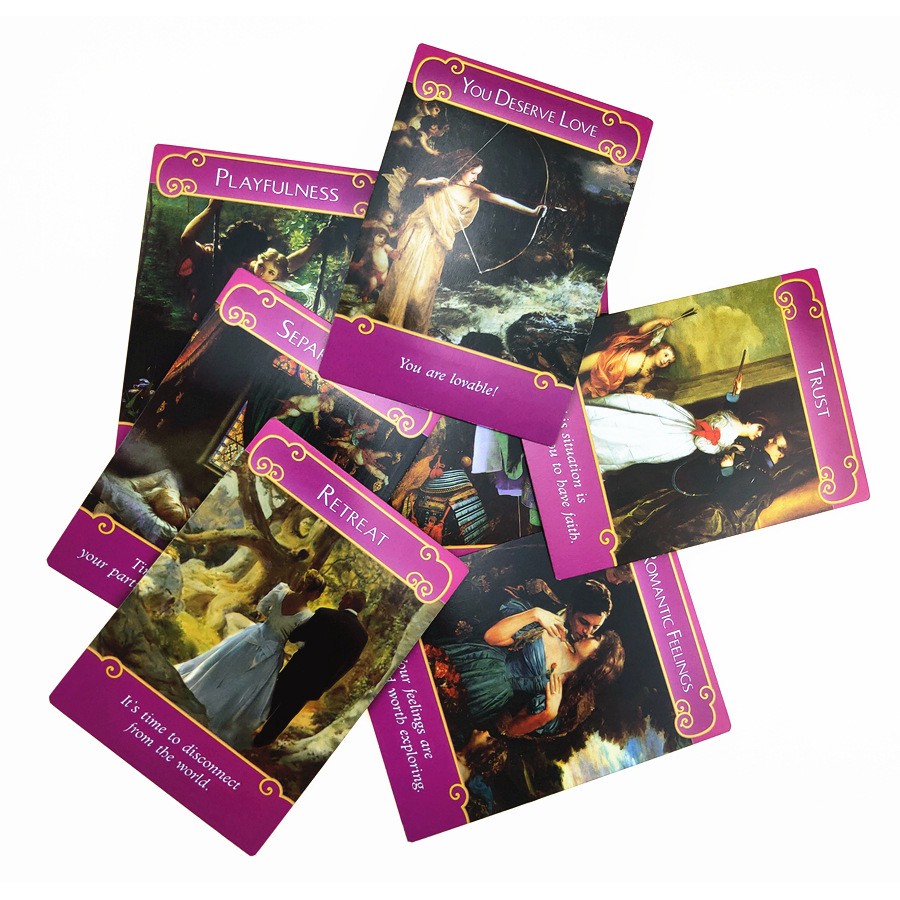 Bộ bài nói Oracle The Romance Angels - Tarot Cards cao cấp kèm hướng dẫn QR