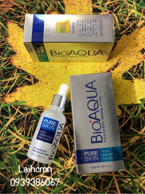 Serum Mụn Pure Skin Bioaqua (30ml) Thích Hợp Cho Da Mụn, Mụn Trứng Cá, Mụn Đầu Đen, Mụn Bọc, Mụn Mủ, Thâm Mụn Chính Hãng | BigBuy360 - bigbuy360.vn