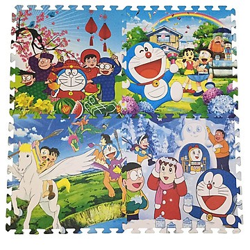 Bộ 4 miếng thảm lắp ghép in hình Disney