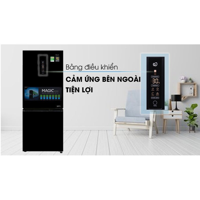 tủ lạnh Aqua Inverter 260lít I298EBBS.